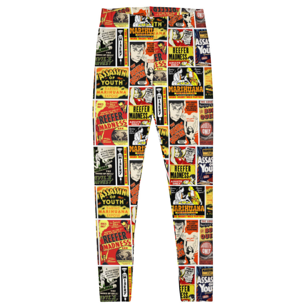 Reefer Madness Hysteria Poster Leggings
