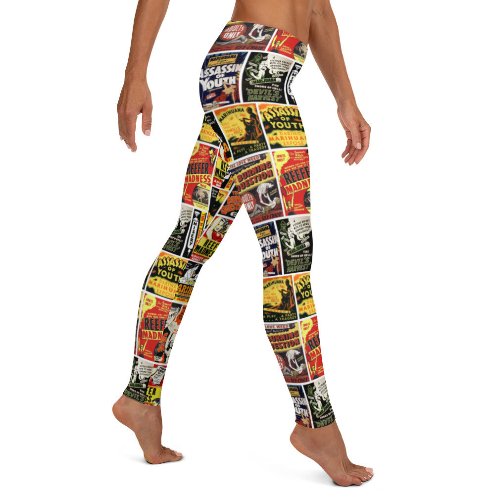 Reefer Madness Hysteria Poster Leggings