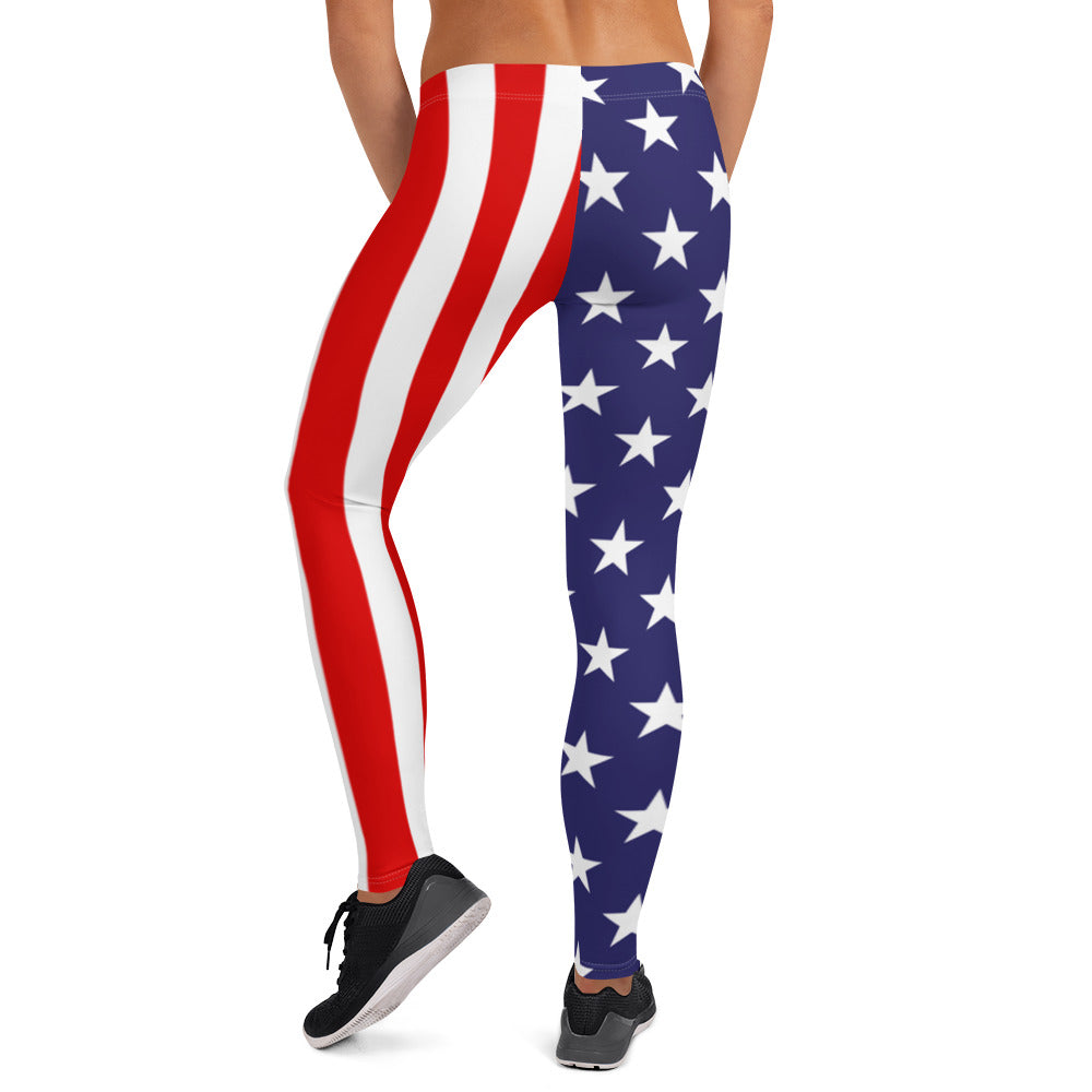 American Flag Leggings