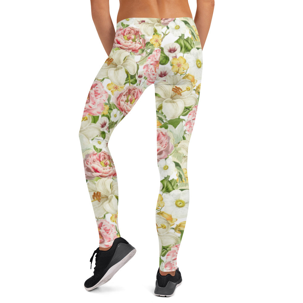 Tuinoogst Floral Pattern Full-Length Leggings