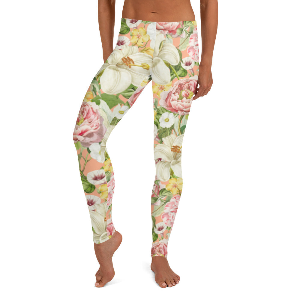 Pink Mandy Floral Leggings