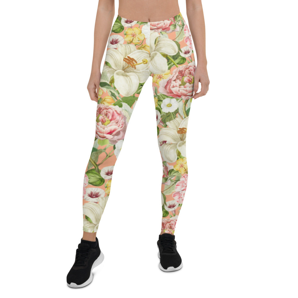 Pink Mandy Floral Leggings