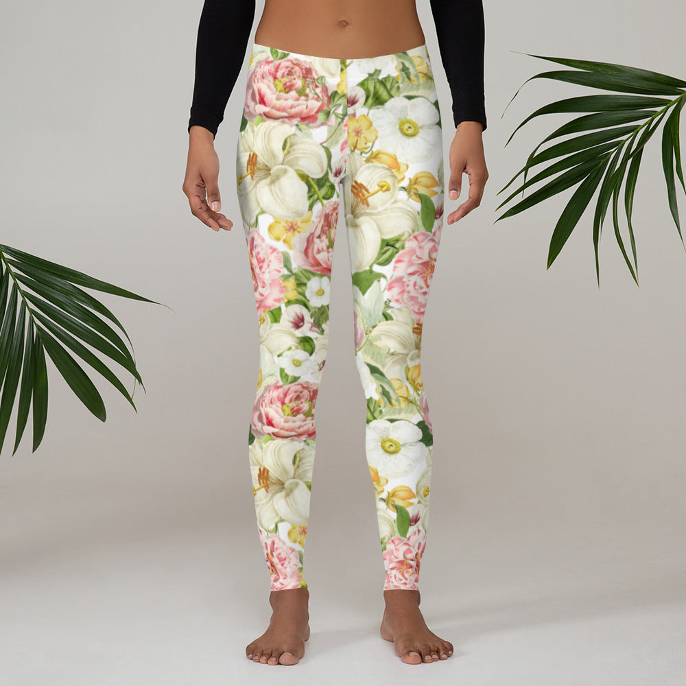 Tuinoogst Floral Pattern Full-Length Leggings