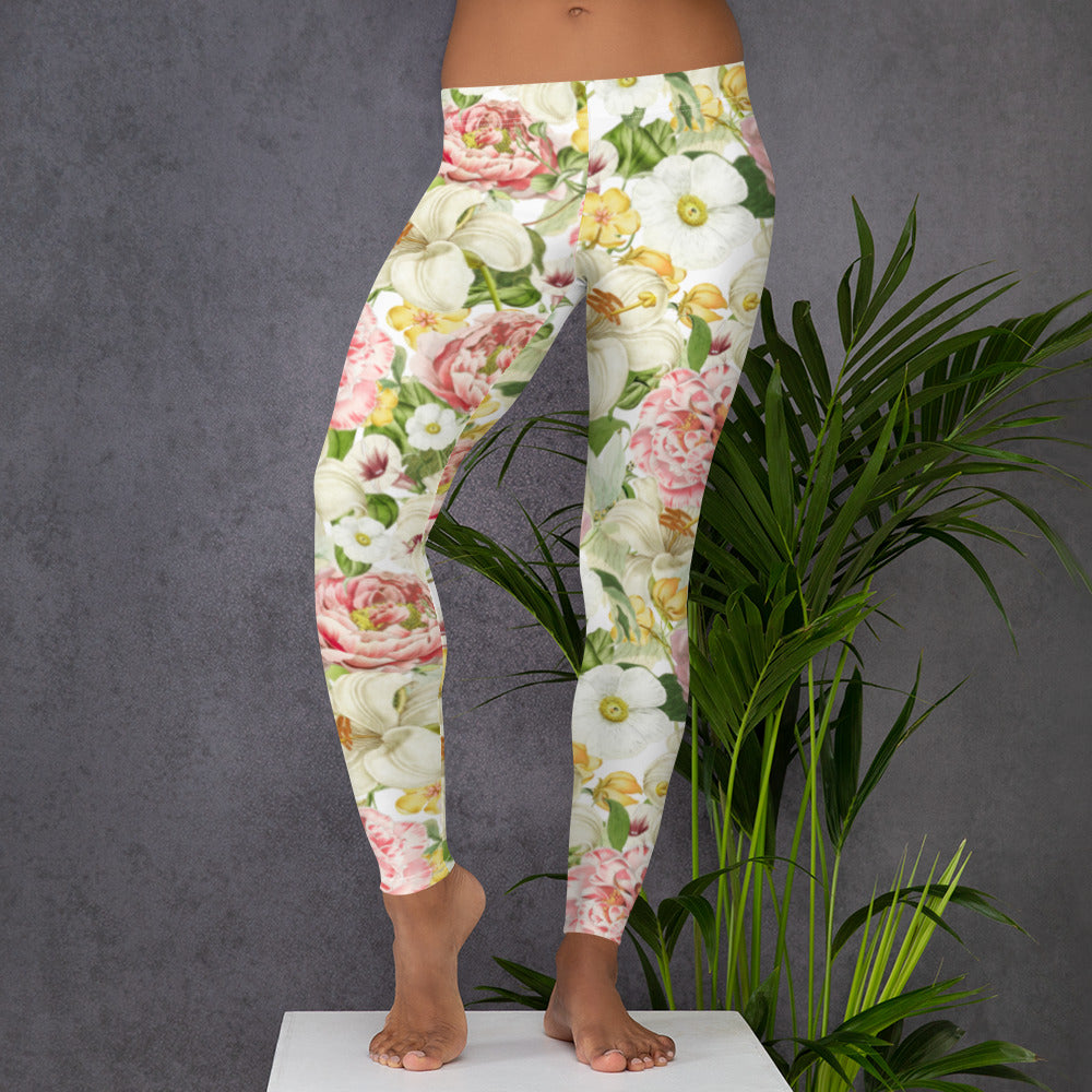 Tuinoogst Floral Pattern Full-Length Leggings