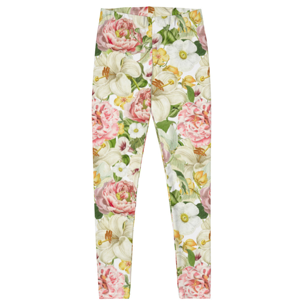Dolce & Gabbana Kids' Girls Pink Floral Cotton Leggings