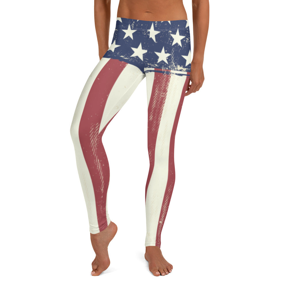 Stars and Bars Full Length Leggings