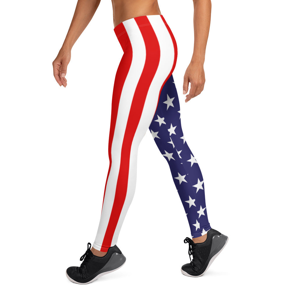 American Flag Leggings