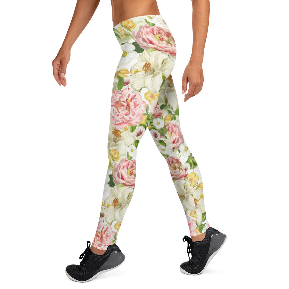 Tuinoogst Floral Pattern Full-Length Leggings