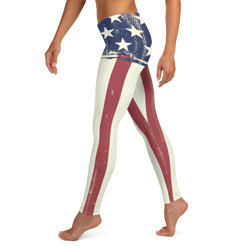 Stars and Bars Full Length Leggings