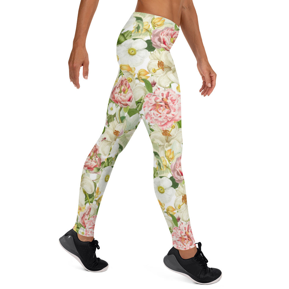 Tuinoogst Floral Pattern Full-Length Leggings