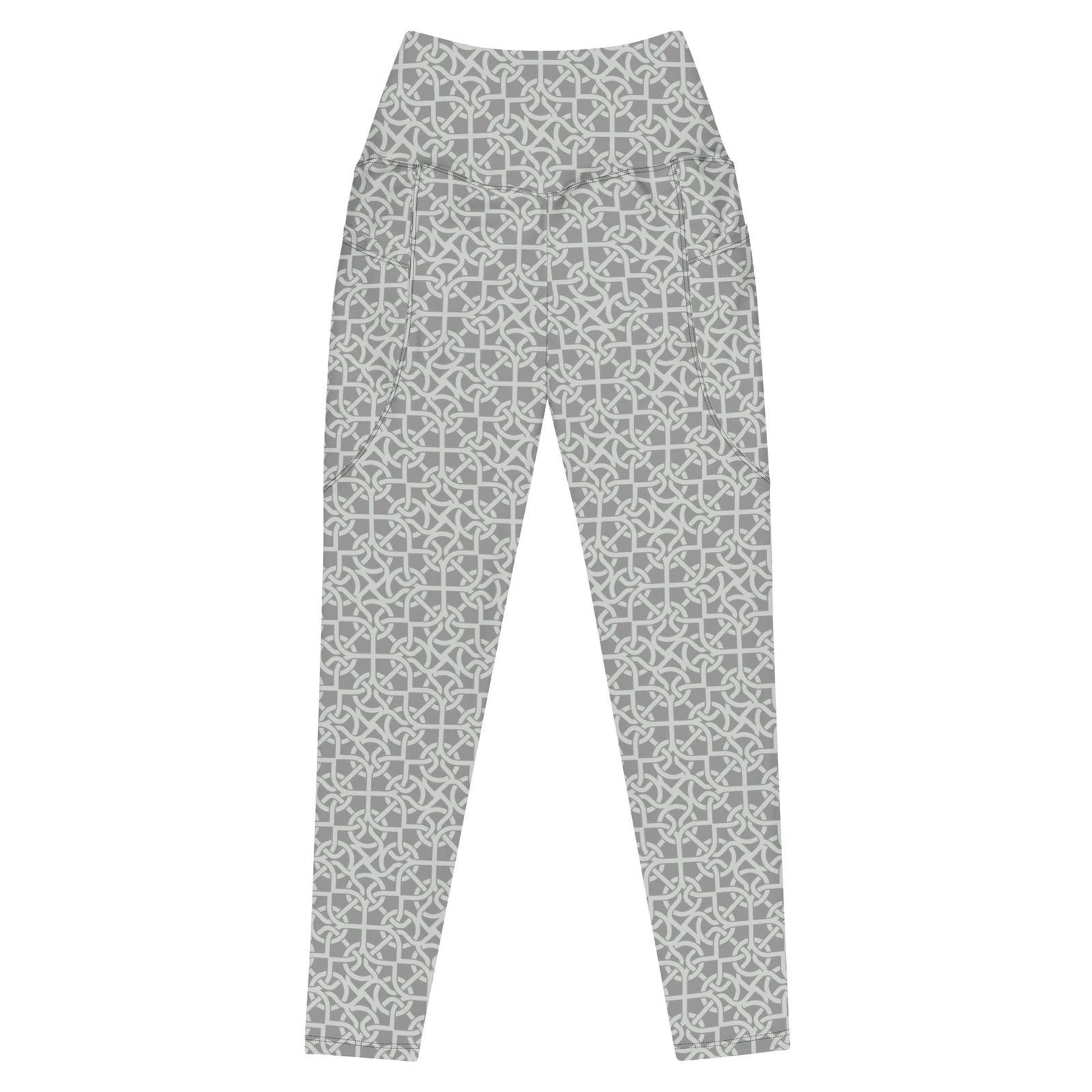Celtic Chain Gray Leggings with pockets