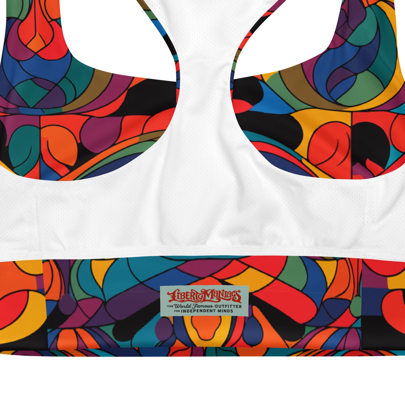 Kaleidoscopic Longline Sports Bra