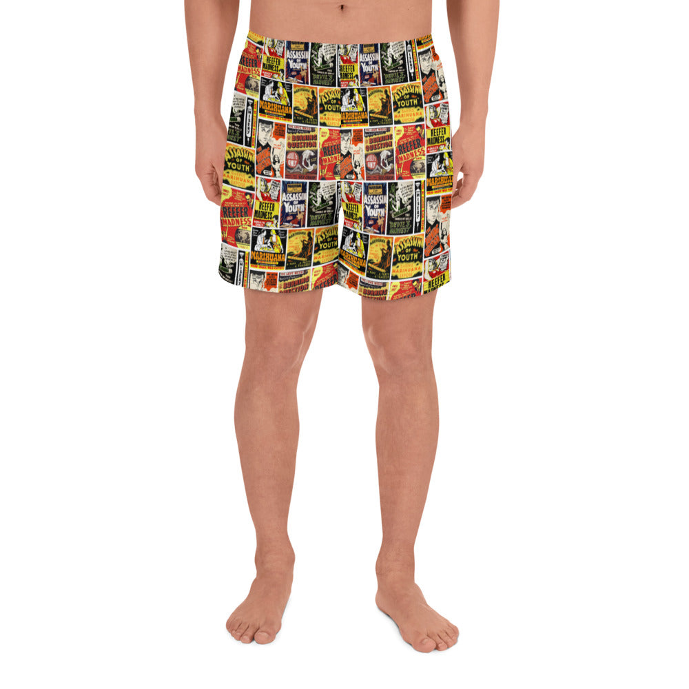 Reefer Madness Men&#39;s Athletic Long Shorts