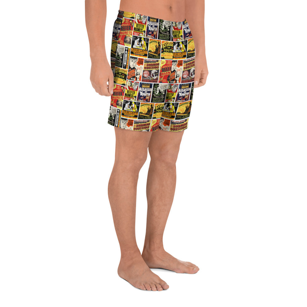 Reefer Madness Men&#39;s Athletic Long Shorts