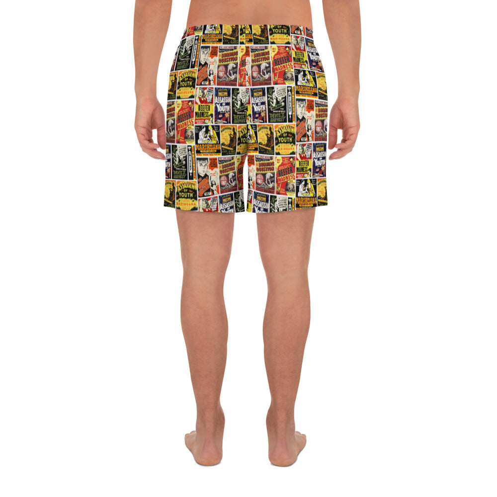 Reefer Madness Men&#39;s Athletic Long Shorts