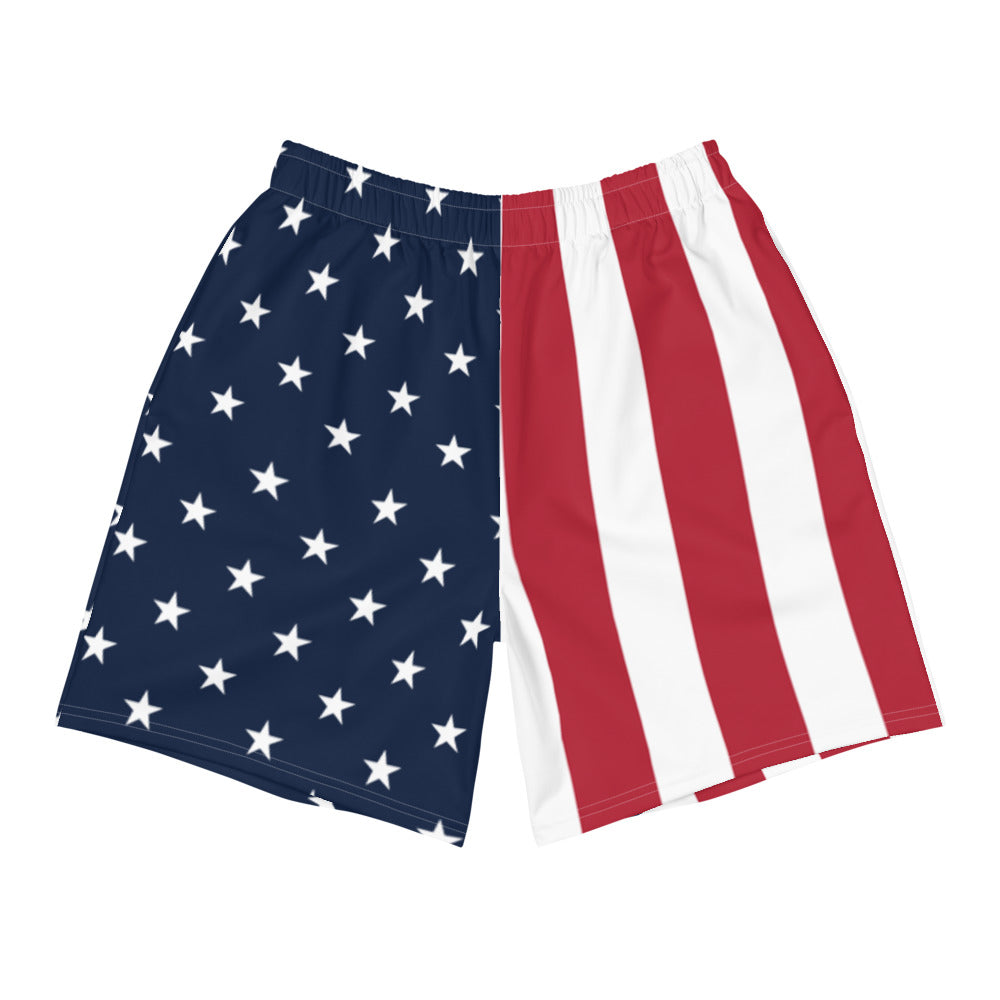 American Flag Men&#39;s Athletic Shorts