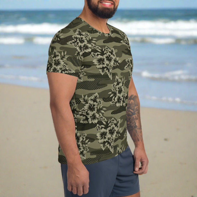 Aloha Camo Men's Athletic T-shirt