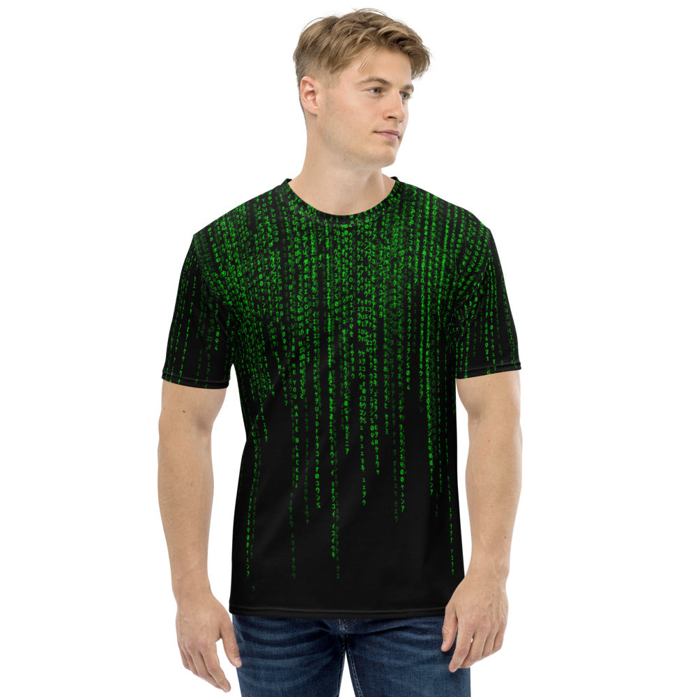 Digital Rain Matric Code Men&#39;s T-shirt