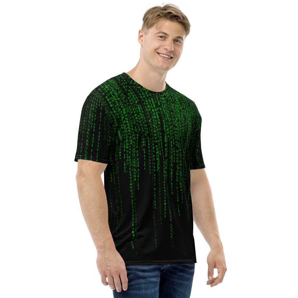 Digital Rain Matric Code Men's T-shirt