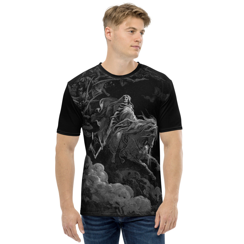 Pale Horse Men&#39;s Large Print Graphic T-shirt