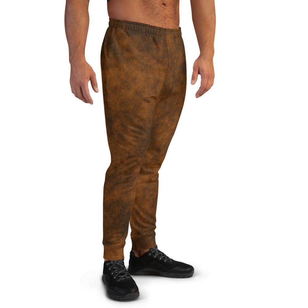 Going Medieval On Your Ass Men&#39;s Faux Deep Leather Joggers