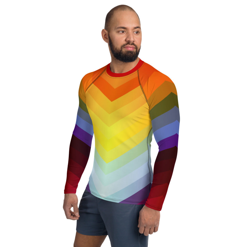 Rainbow Men&#39;s Rash Guard