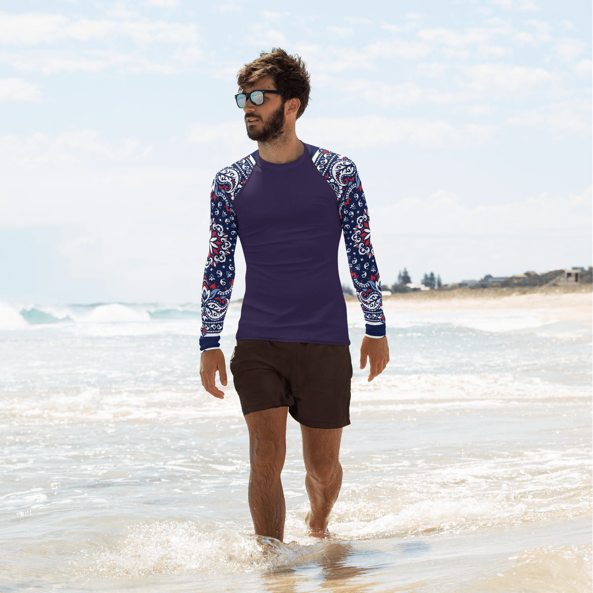 Burrito Bandito Supremo Gringo Americana Men&#39;s Rash Guard