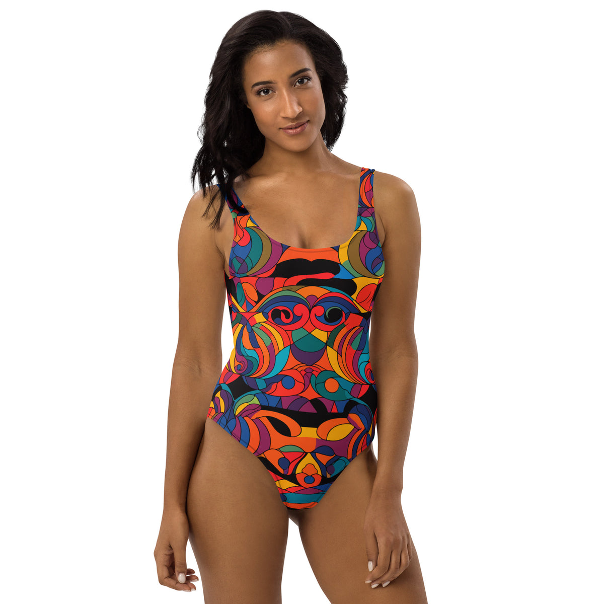 Kaleidoscopic One-Piece Swimsuit