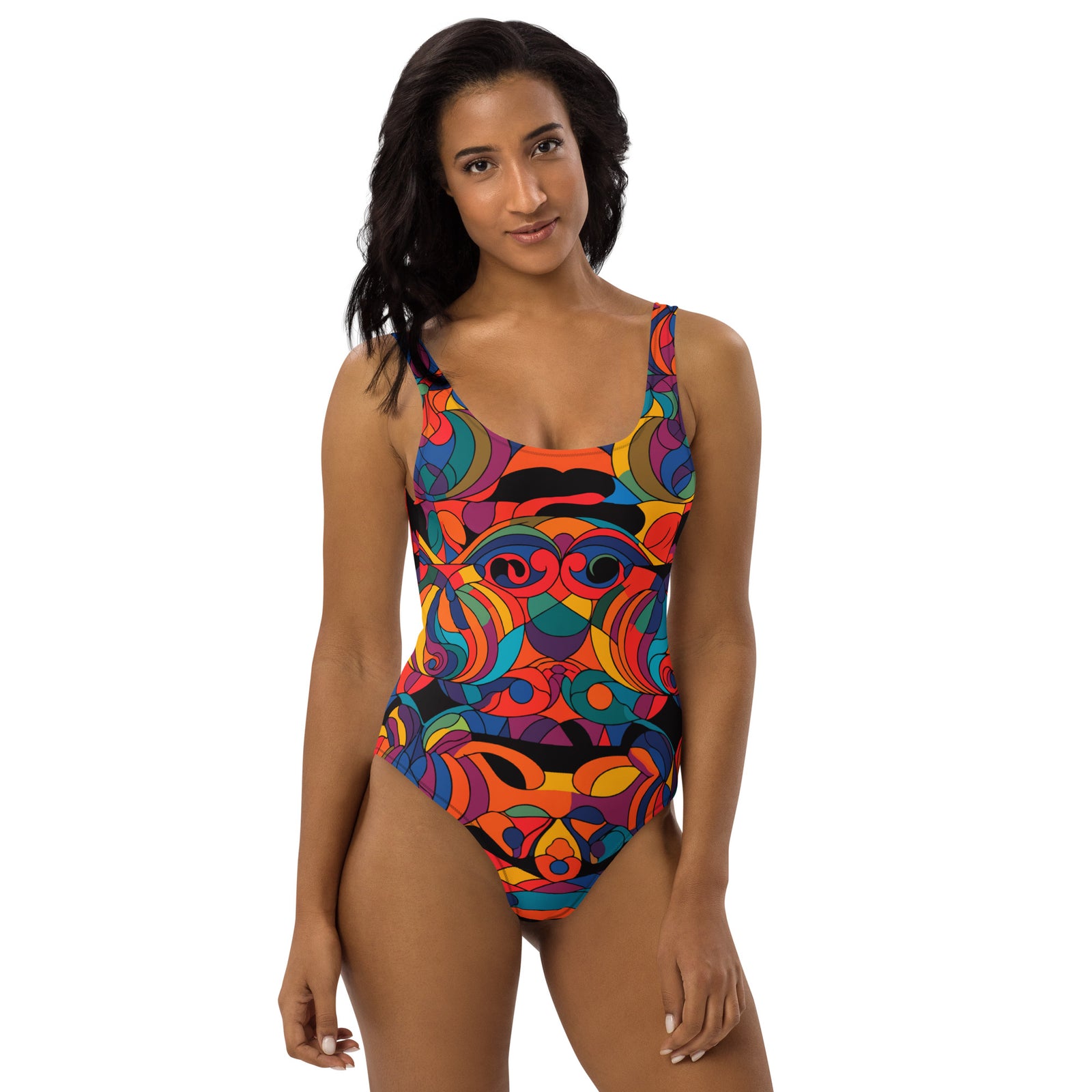 Kaleidoscopic One-Piece Swimsuit