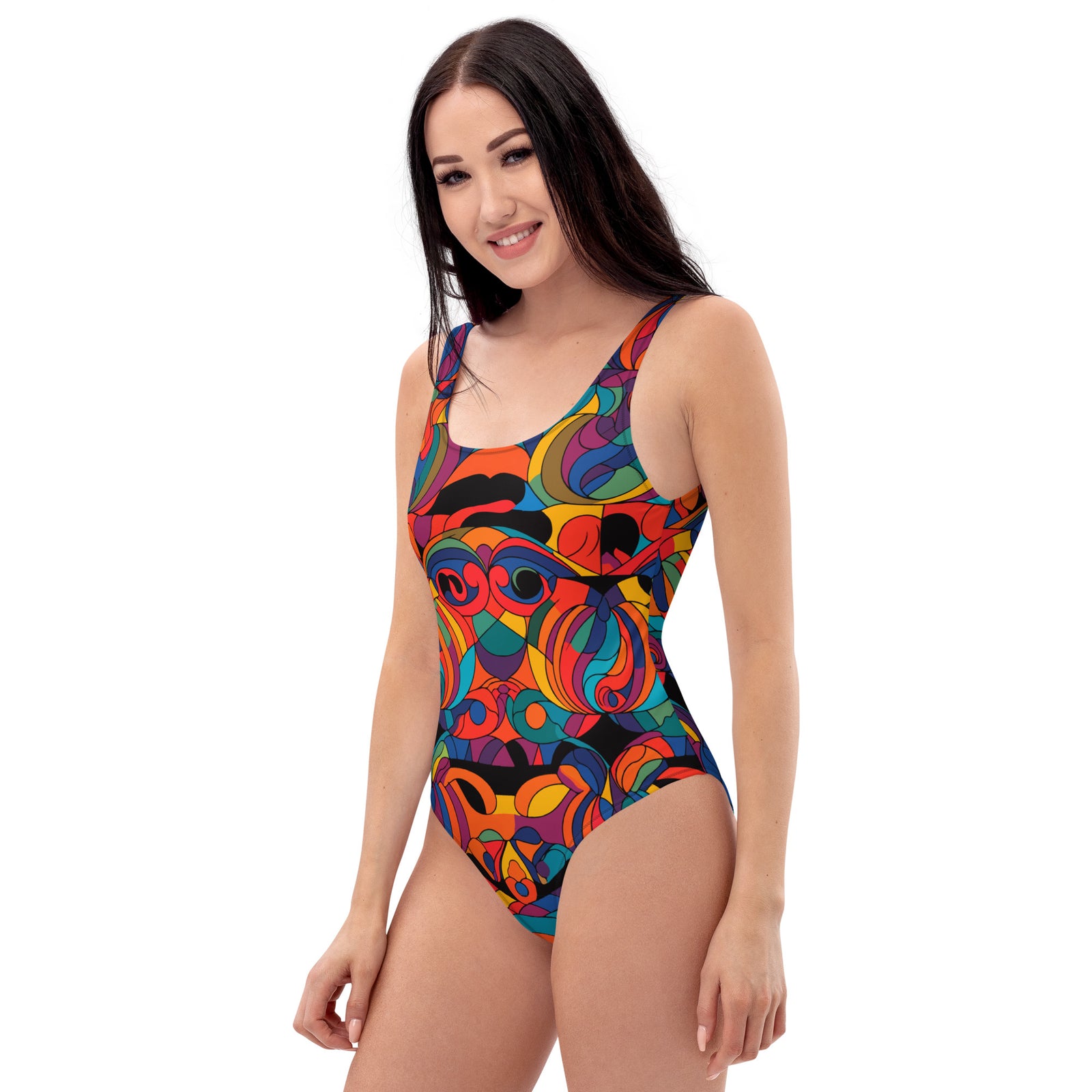 Kaleidoscopic One-Piece Swimsuit