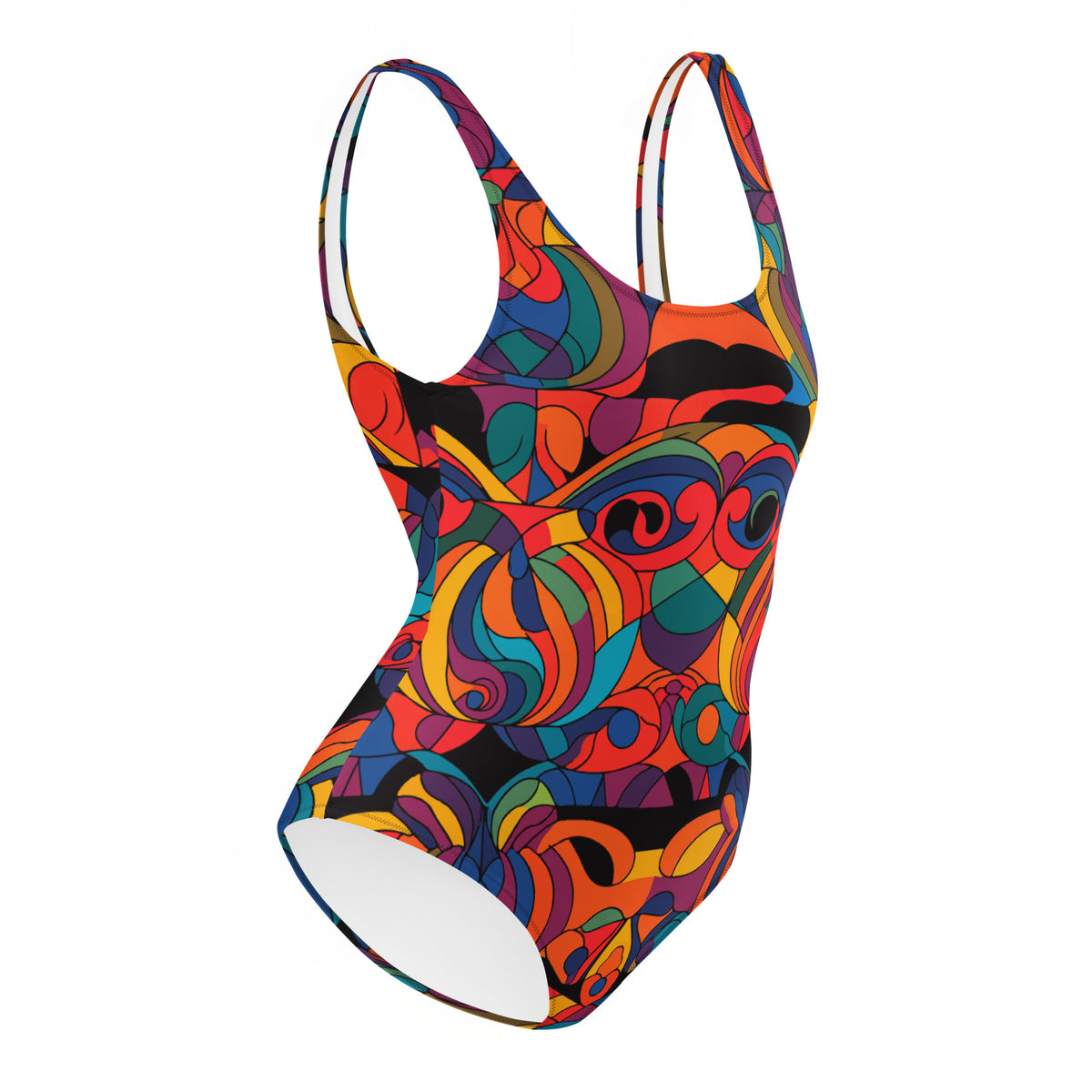 Kaleidoscopic One-Piece Swimsuit