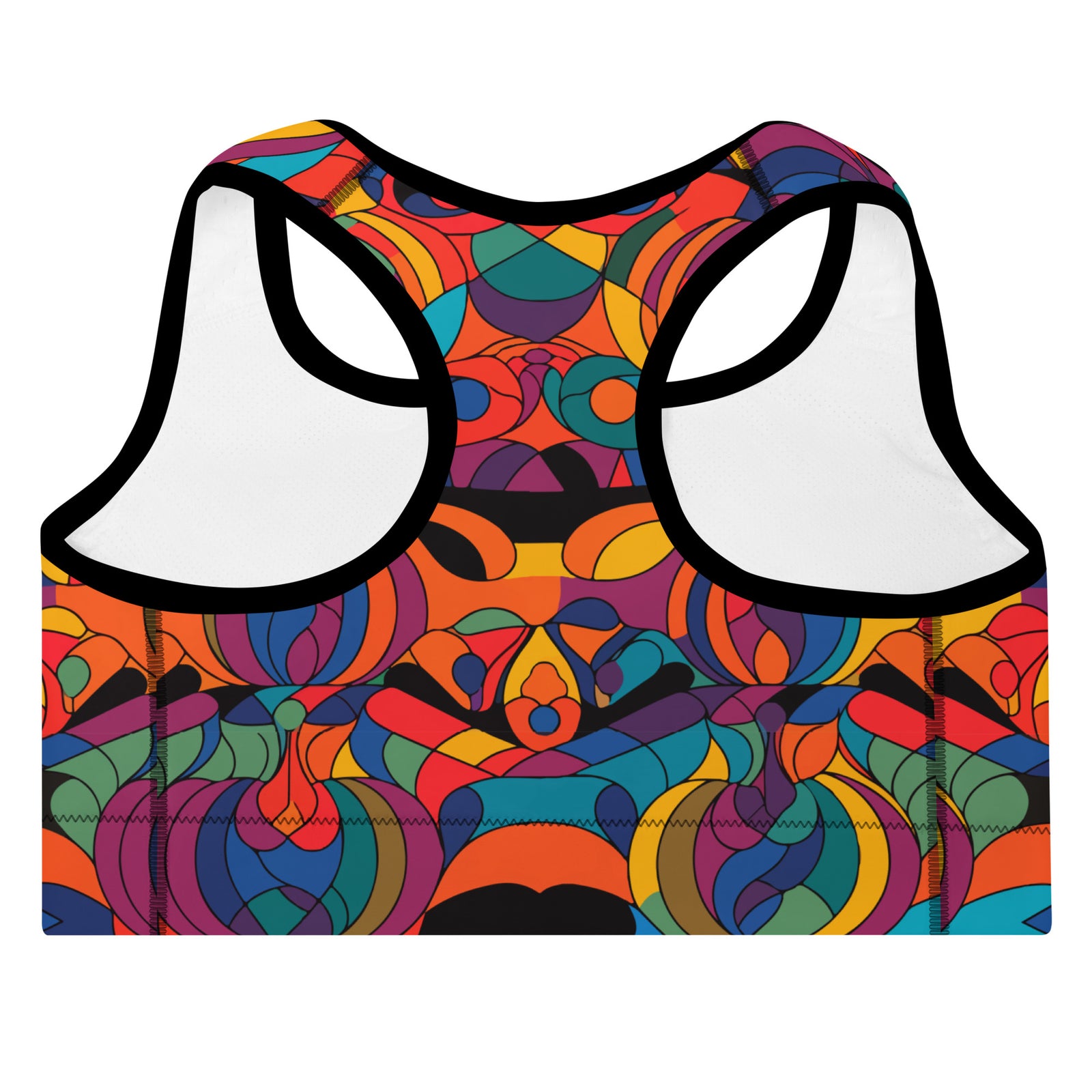 Kaleidoscopic Padded Sports Bra