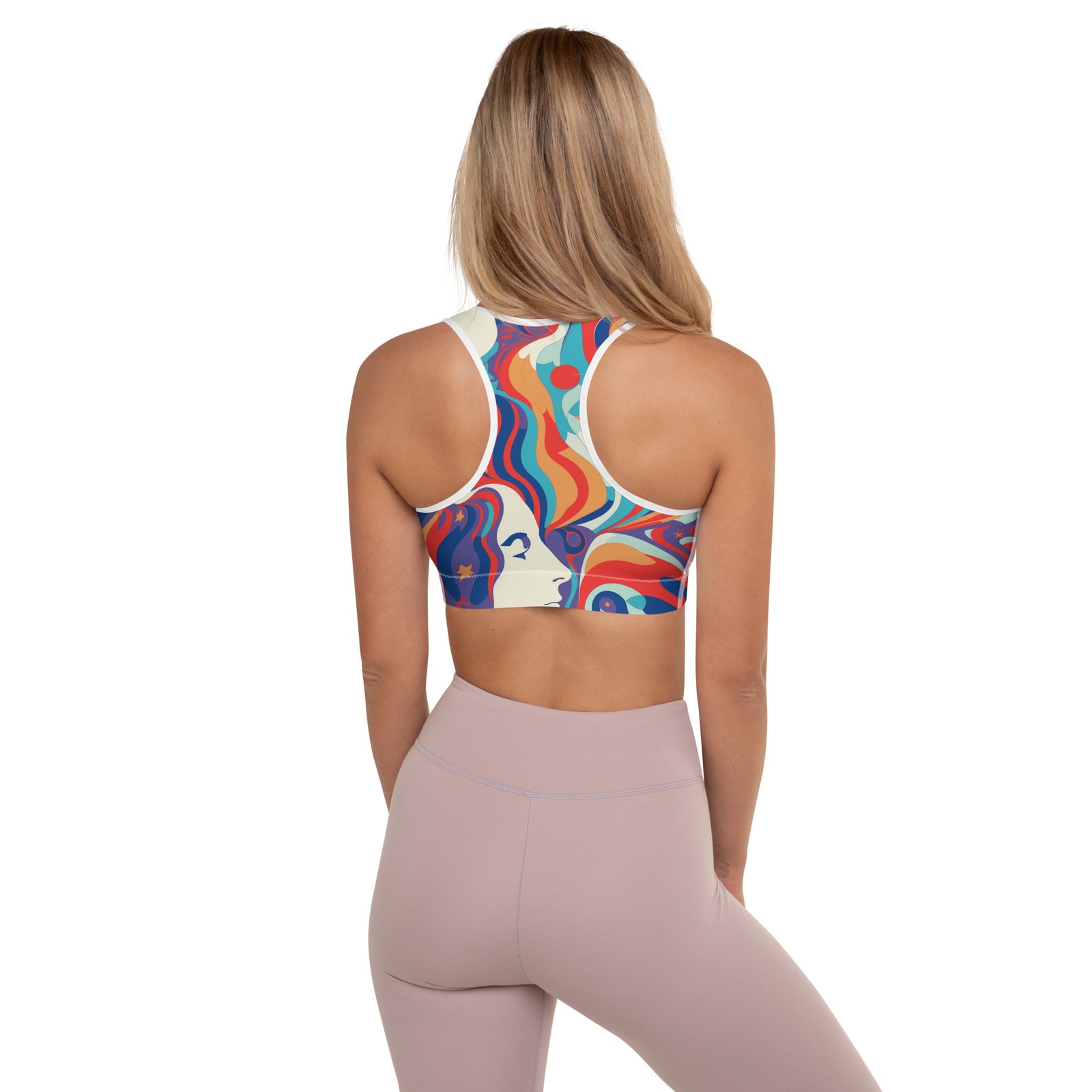 Glaser Psychedelic Woman Padded Sports Bra