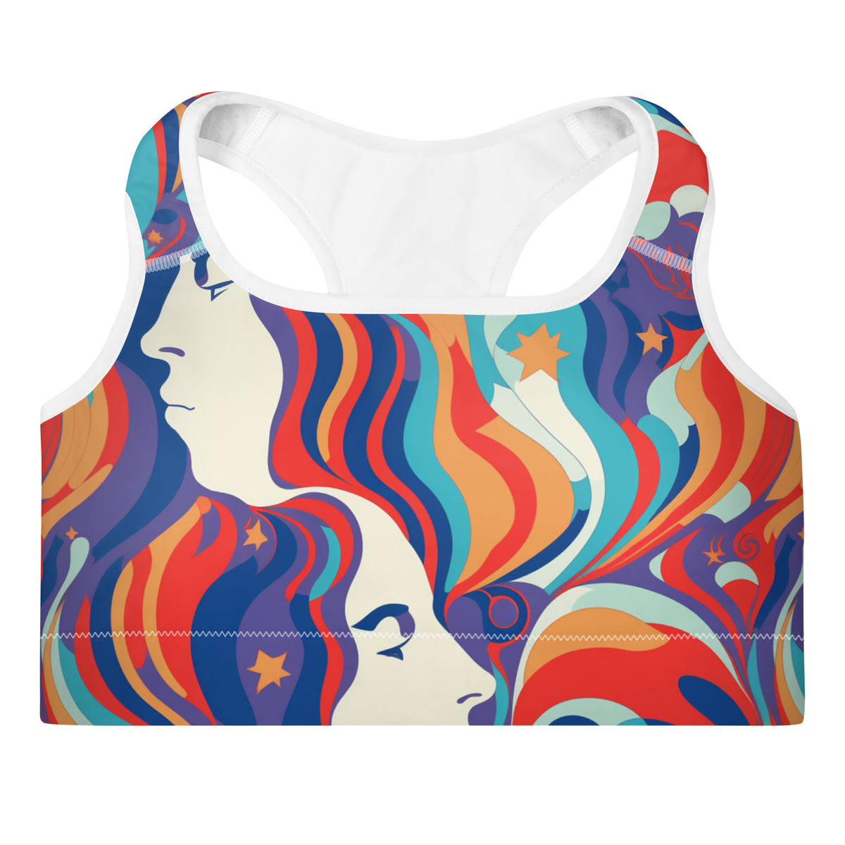 Glaser Psychedelic Woman Padded Sports Bra