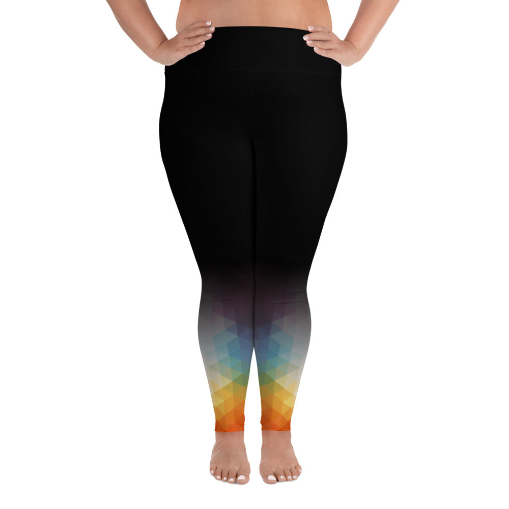Rainbow Boogie  Plus Size Leggings