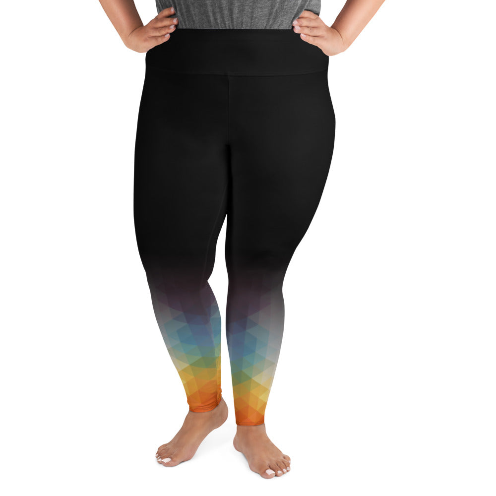 Rainbow Boogie  Plus Size Leggings