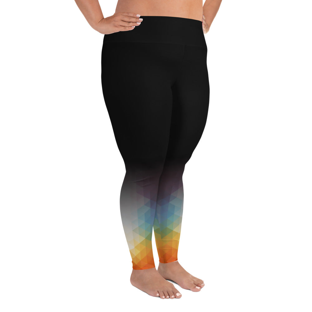 Rainbow Boogie  Plus Size Leggings