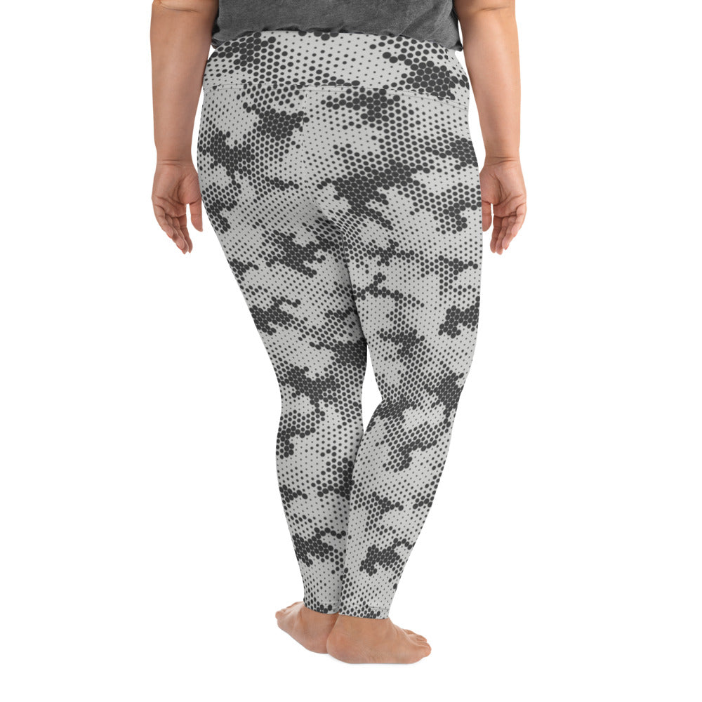 Halvtone Camo Plus Size Leggings