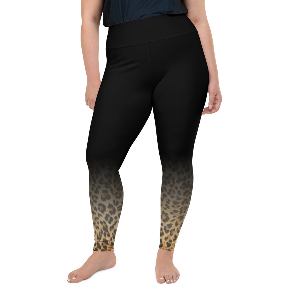 Shadow Leopard  Plus Size Leggings