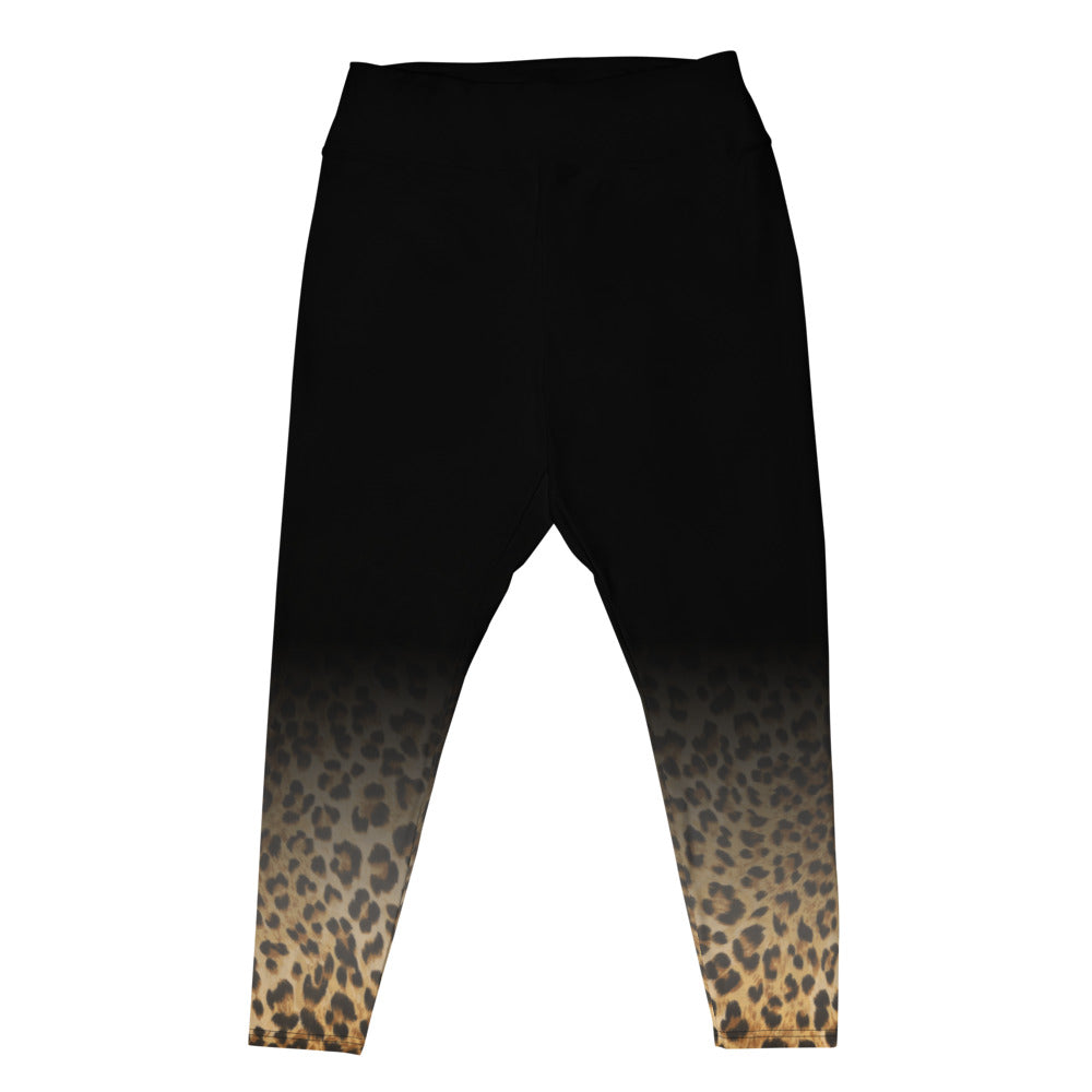 Shadow Leopard  Plus Size Leggings