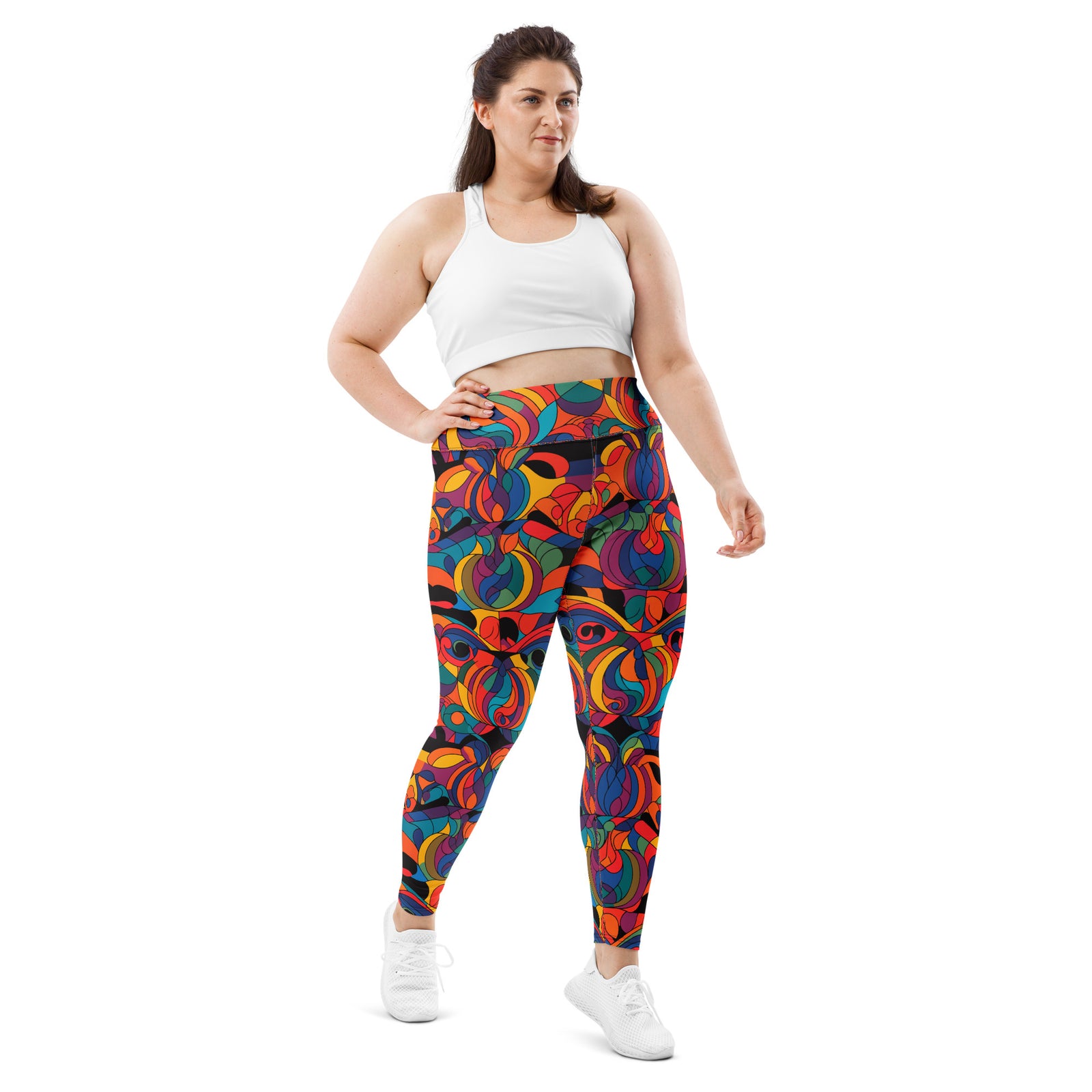 Kaleidoscopic Plus Size Leggings