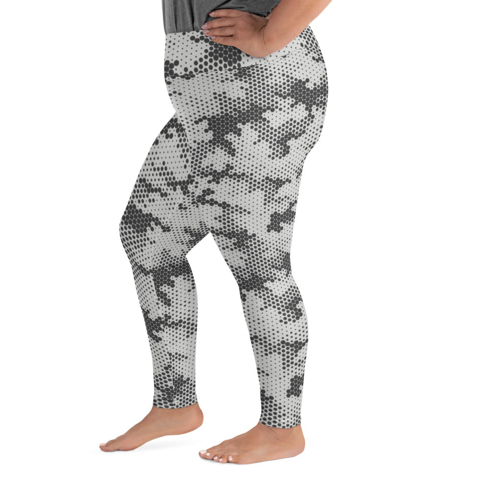 Halvtone Camo Plus Size Leggings