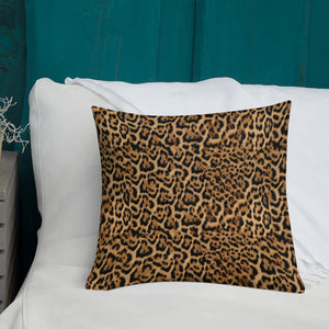 Kavir Leopard Print Fabric Pattern Pillow