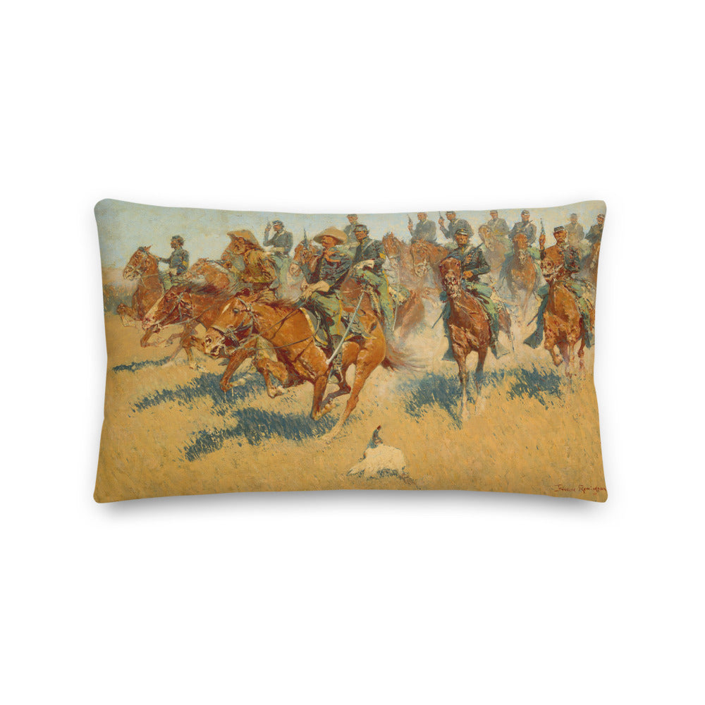 On the Southern Plains Frederic Remington Throw Pillow