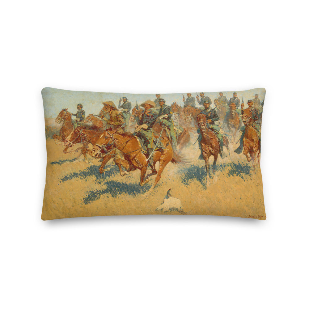 On the Southern Plains Frederic Remington Throw Pillow