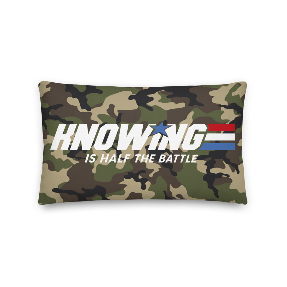 Half the Battle Throw Pillow