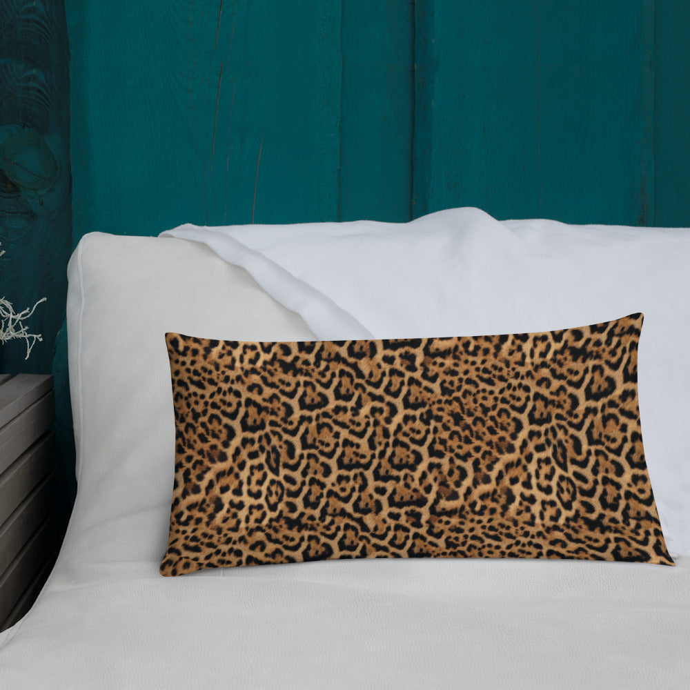 Kavir Leopard Print Fabric Pattern Pillow