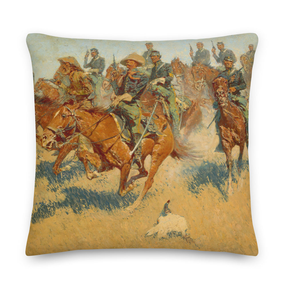 On the Southern Plains Frederic Remington Throw Pillow