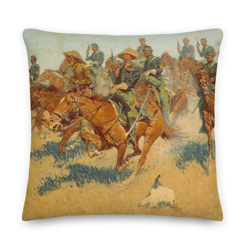 On the Southern Plains Frederic Remington Throw Pillow