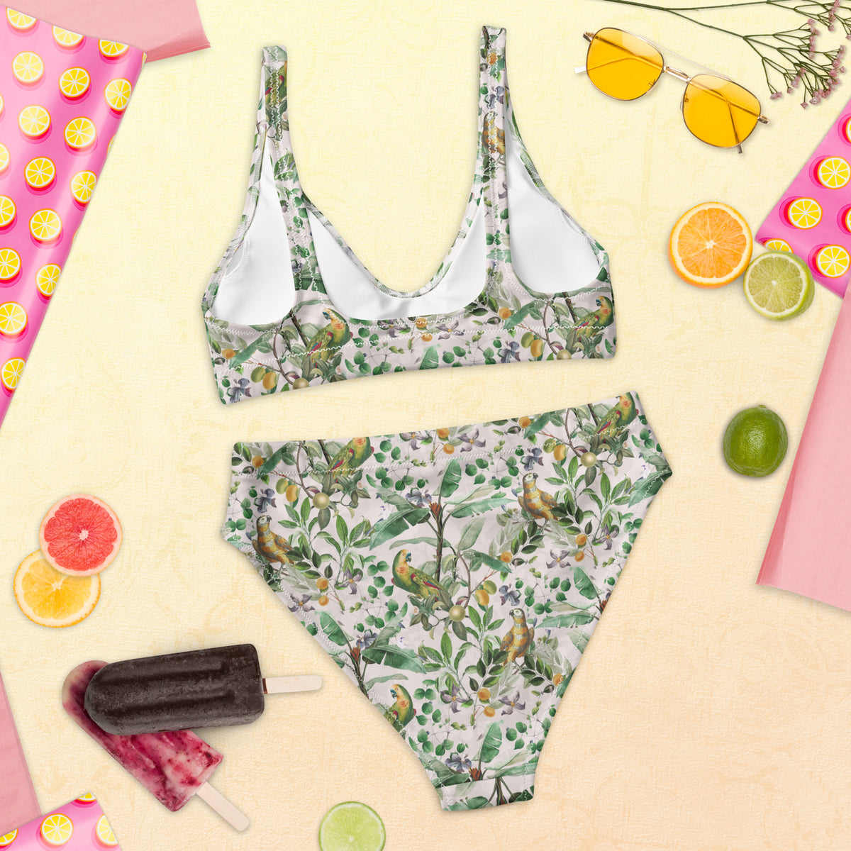 Tropical Treasures Recycled High-waisted Bikini
